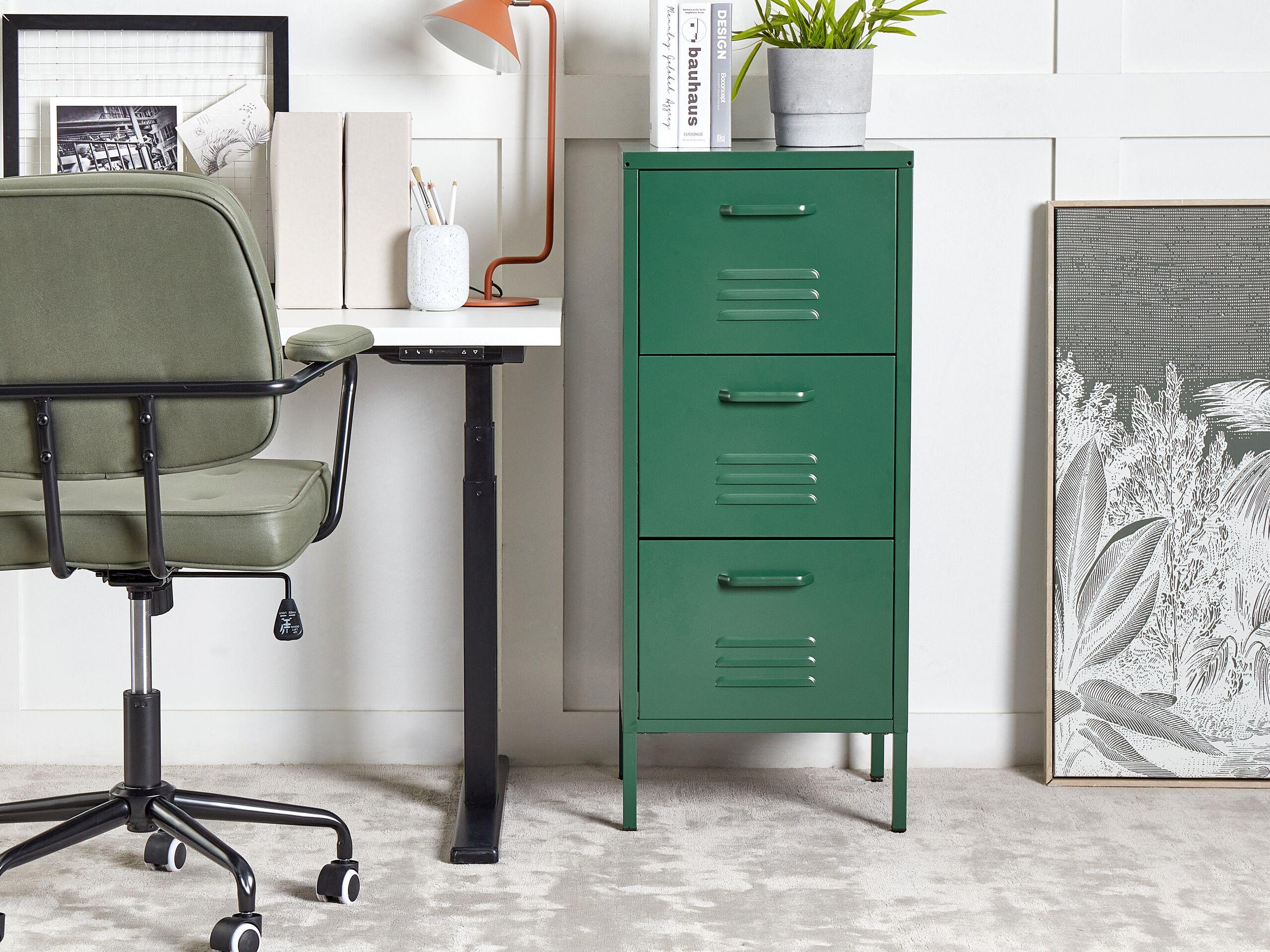 Beliani Armadietto da ufficio en Acciaio Industriale WOSTOK  