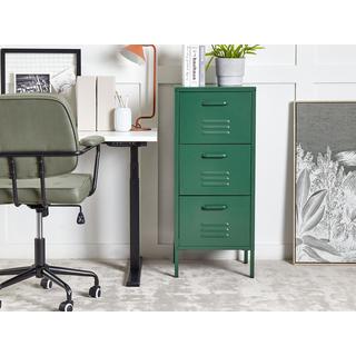 Beliani Armadietto da ufficio en Acciaio Industriale WOSTOK  