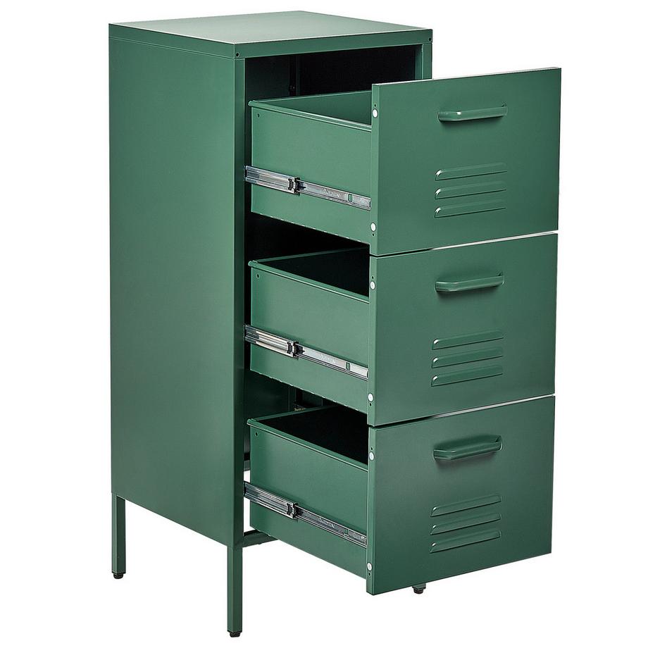 Beliani Meuble de rangement en Acier  WOSTOK  