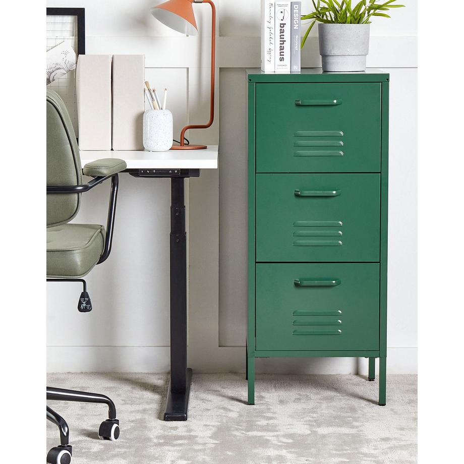 Beliani Meuble de rangement en Acier  WOSTOK  