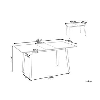 Beliani Table de repas en MDF Traditionnel MIRABEL  