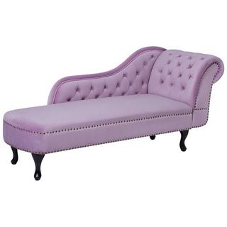 Beliani Chaise longue versione destra en Velluto Moderno NIMES  