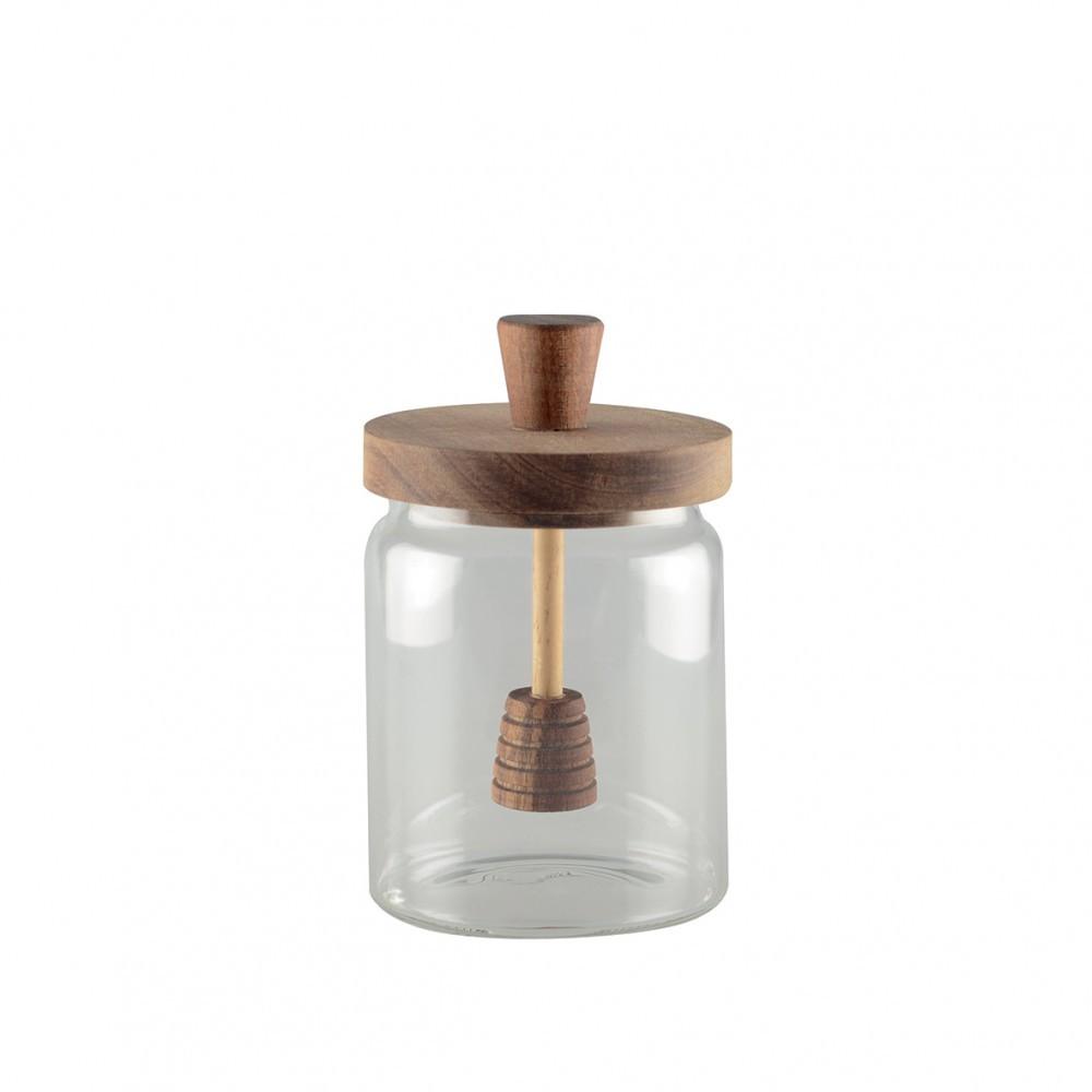 Image of Honigtopf mit holzdeckel Honigtopf mit holzdeckel