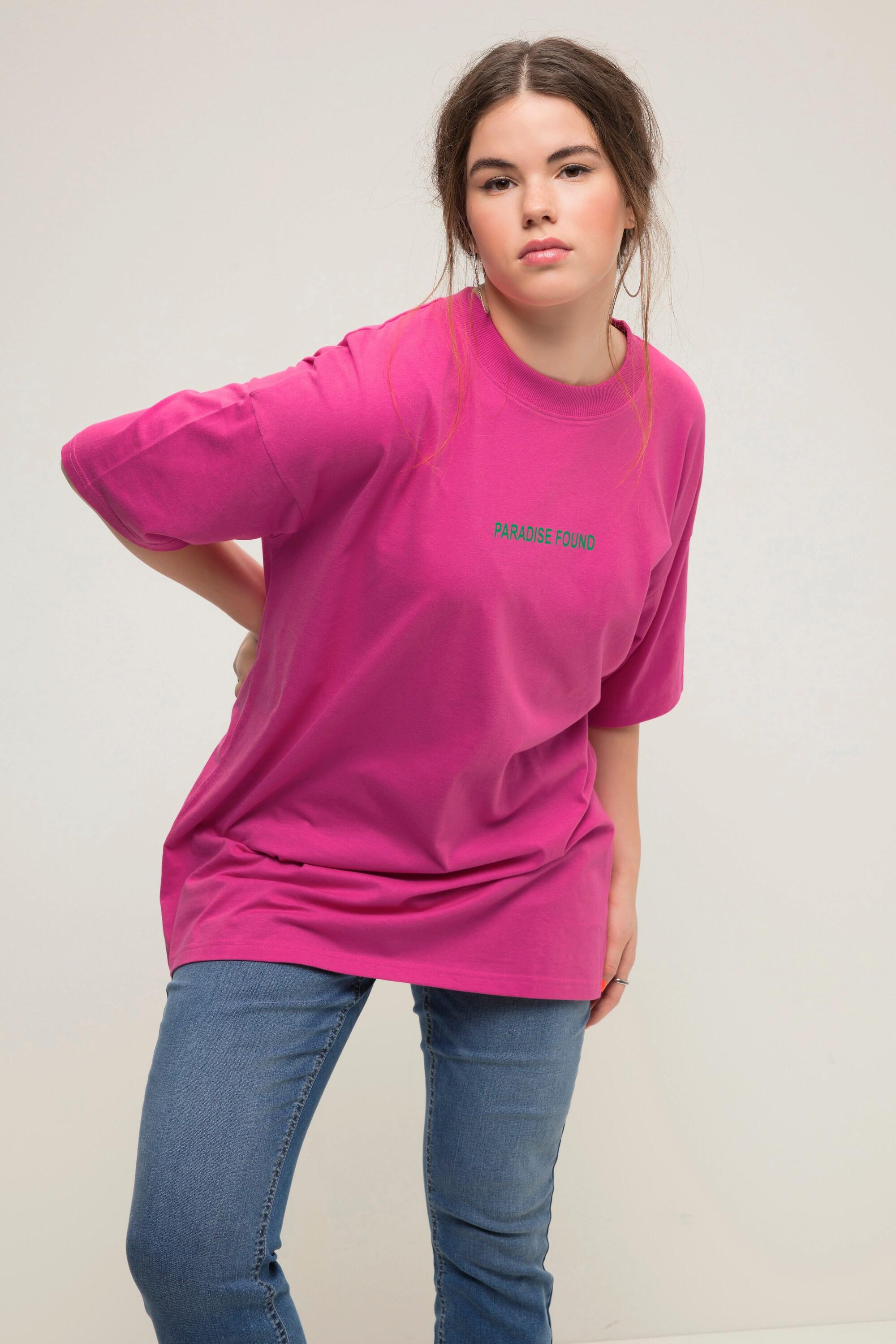 Studio Untold  Maglia dal taglio oversize con scritta, scollo a girocollo e mezze maniche 