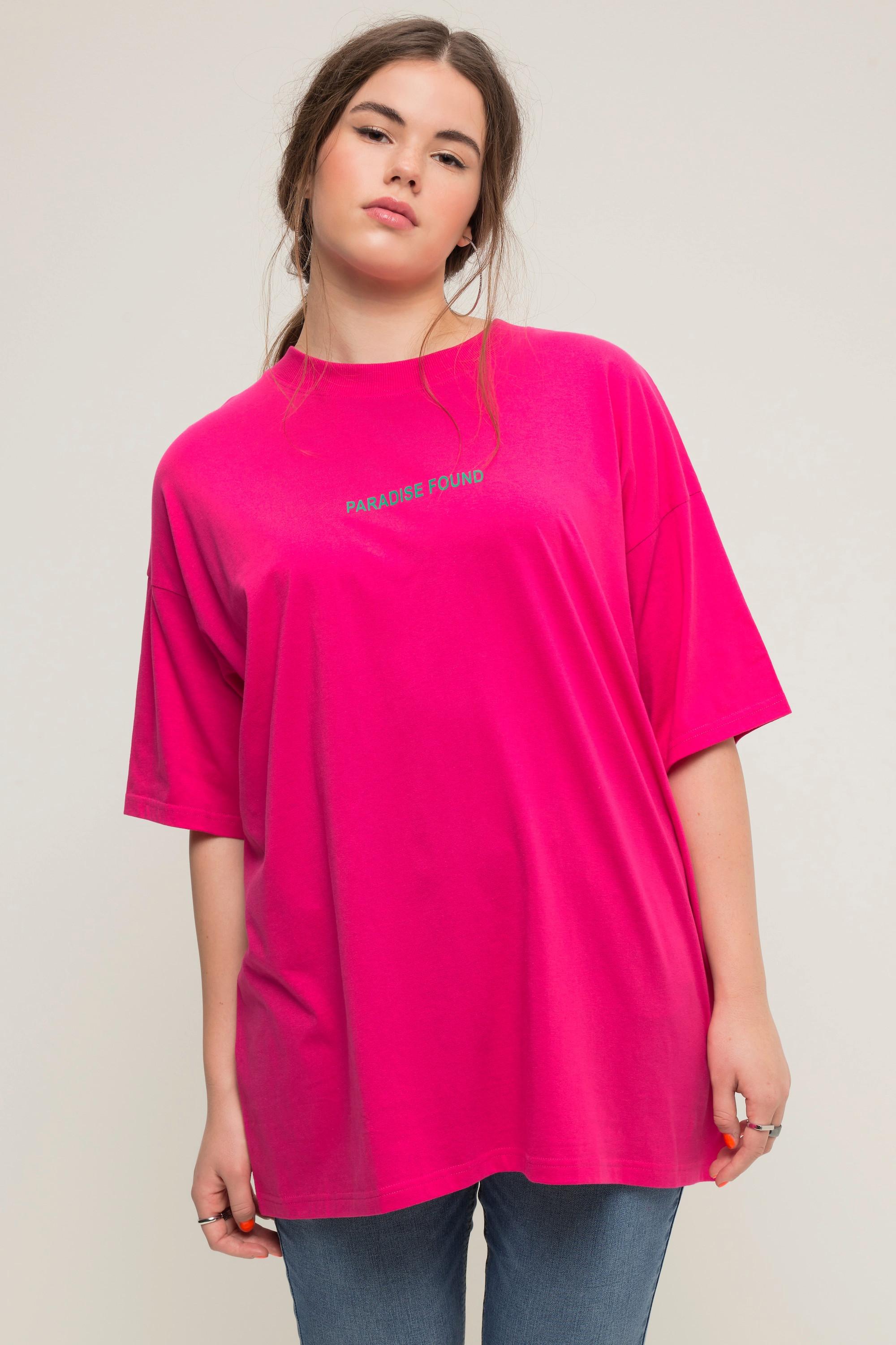 Studio Untold  Maglia dal taglio oversize con scritta, scollo a girocollo e mezze maniche 