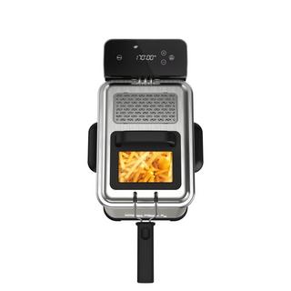 Tefal FR507D FAMILY PRO DIGITAL 4L Edelstahl-Schwarz  