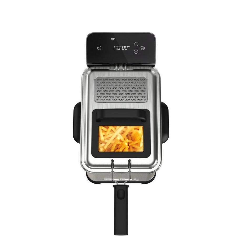 Tefal FR507D FAMILY PRO DIGITAL 4L Edelstahl-Schwarz  