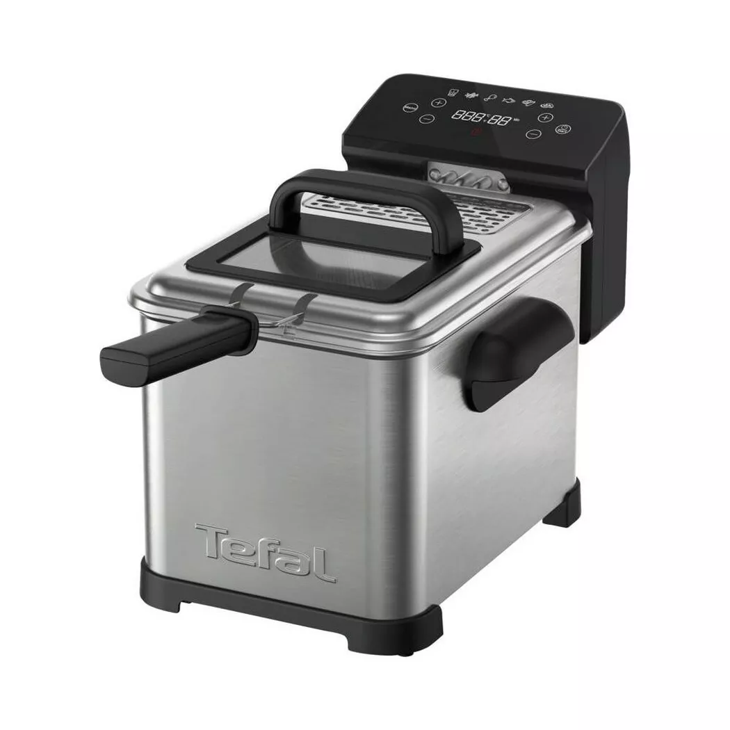 Tefal - FR507D FAMILY PRO DIGITAL 4L Edelstahl-Schwarz