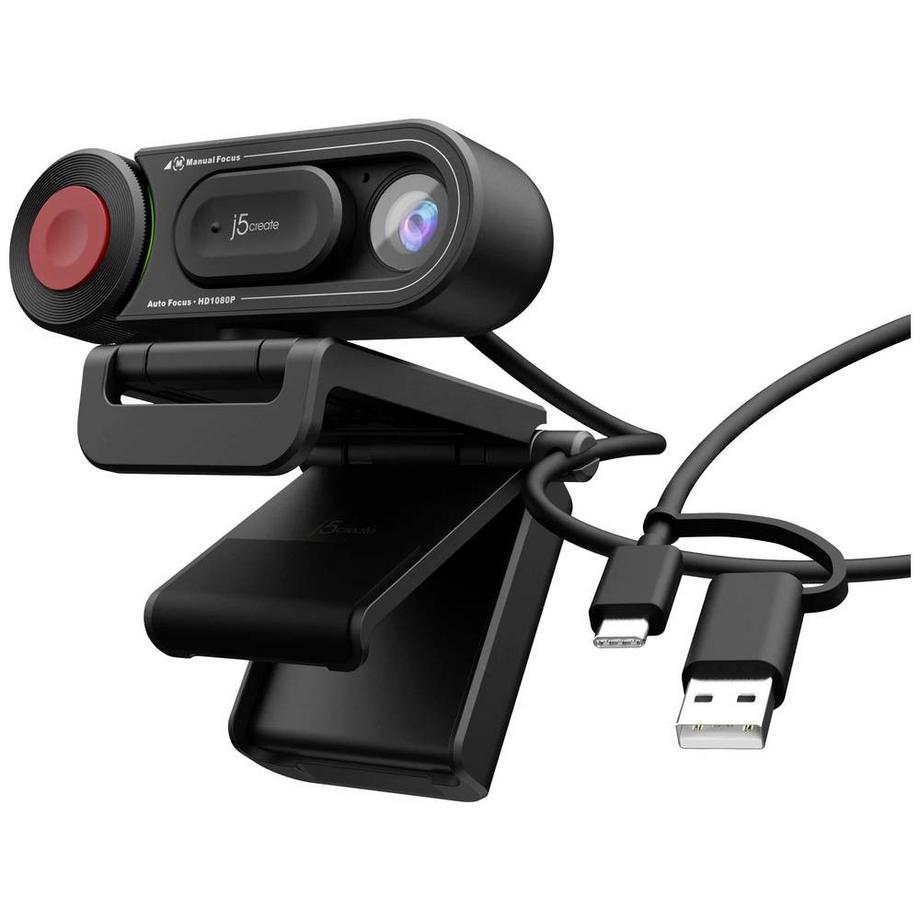 j5Create  HD-Webcam mit Auto- & manuellem Fokusschalter 