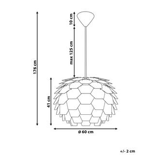 Beliani Lampe suspension en Matière synthétique Moderne SEGRE  