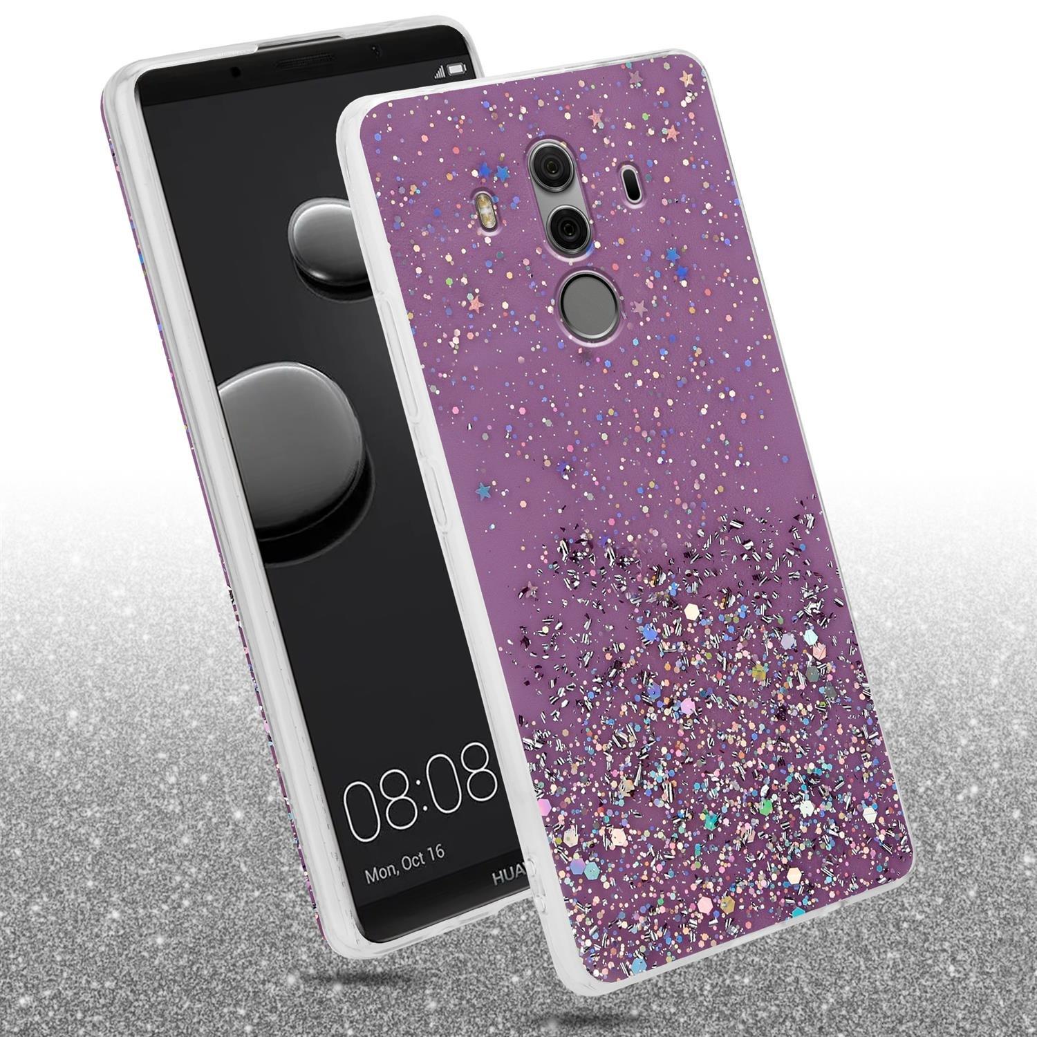 Cadorabo  Hülle für Huawei MATE 10 PRO TPU Silikon mit funkelnden Glitter 