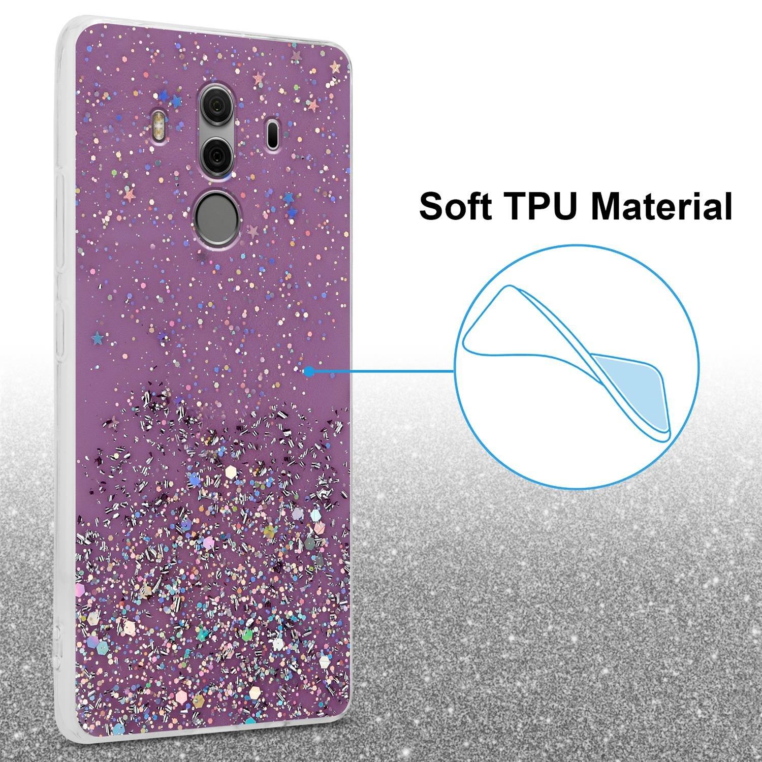 Cadorabo  Hülle für Huawei MATE 10 PRO TPU Silikon mit funkelnden Glitter 