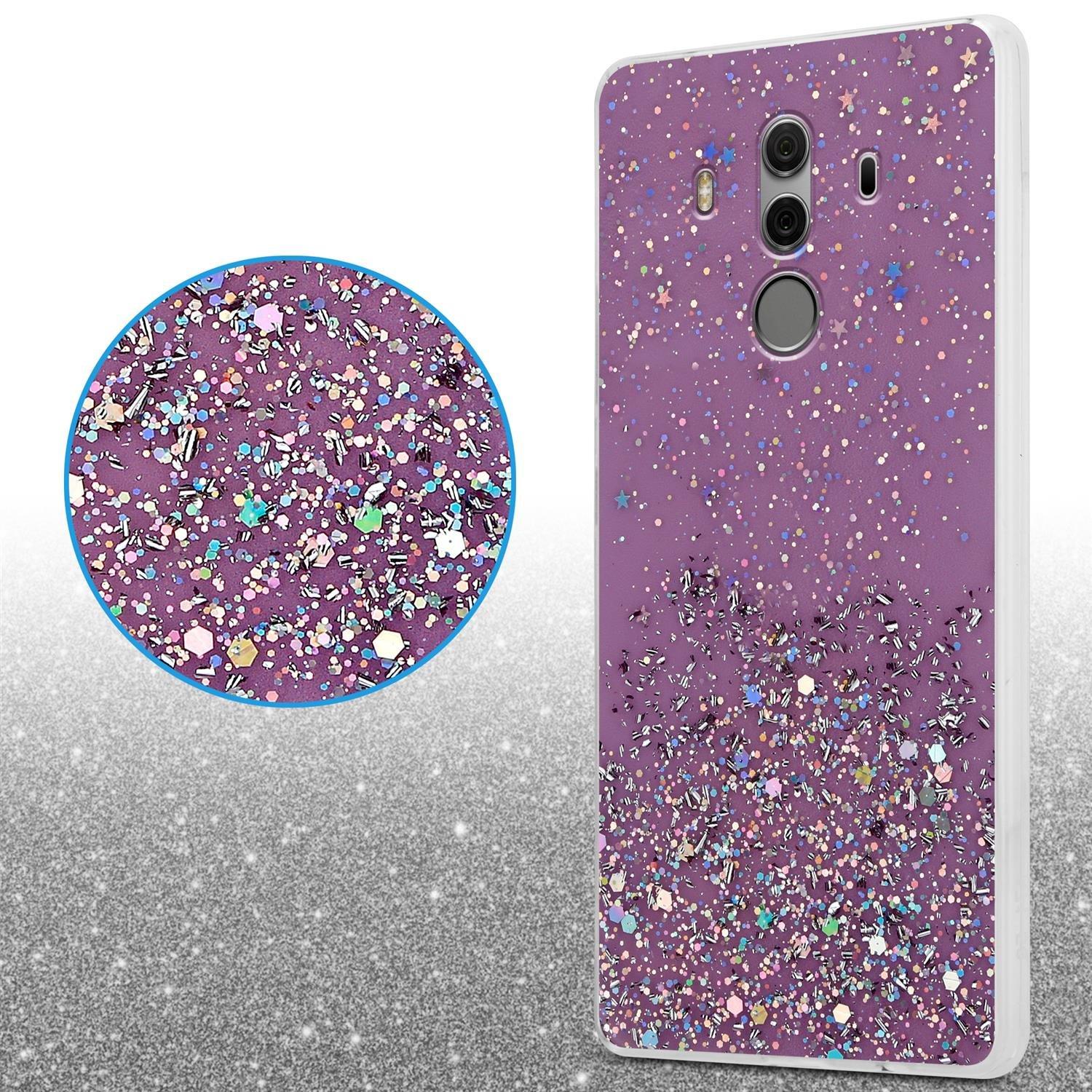 Cadorabo  Hülle für Huawei MATE 10 PRO TPU Silikon mit funkelnden Glitter 