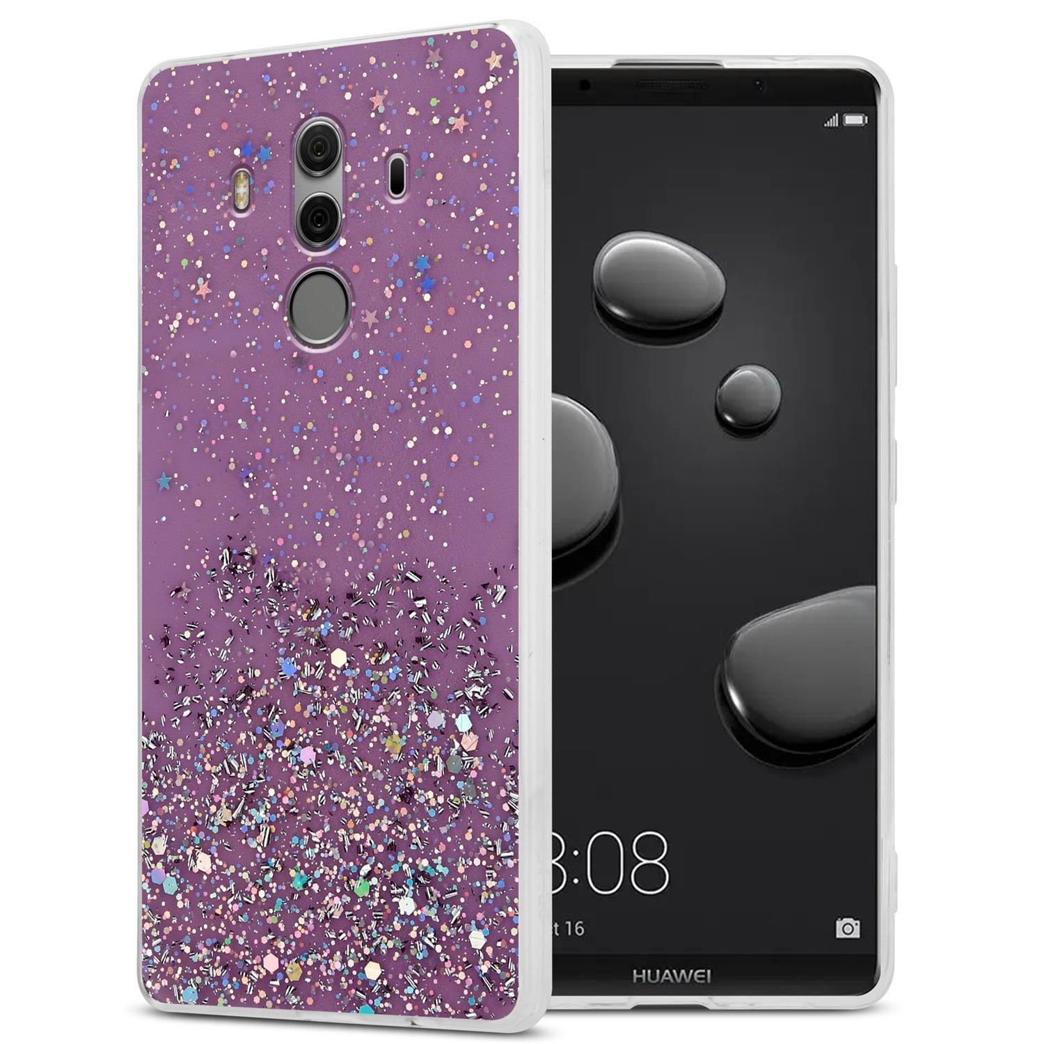 Cadorabo  Hülle für Huawei MATE 10 PRO TPU Silikon mit funkelnden Glitter 