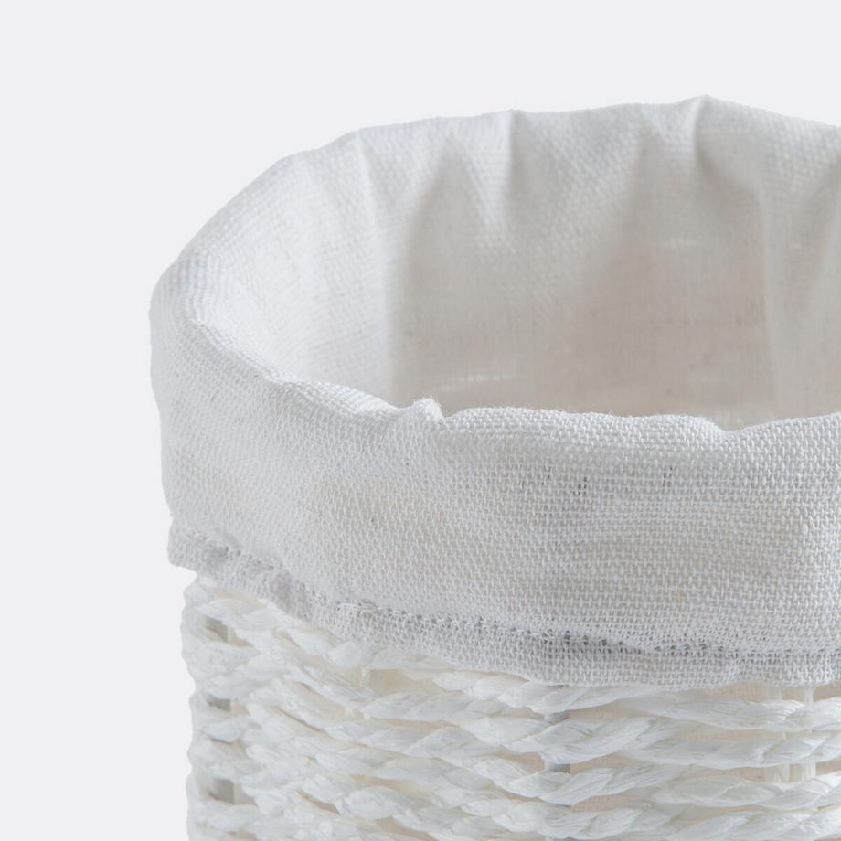 La Redoute Intérieurs Runder Korb Papeli aus geflochtenem Papier und Stoff  