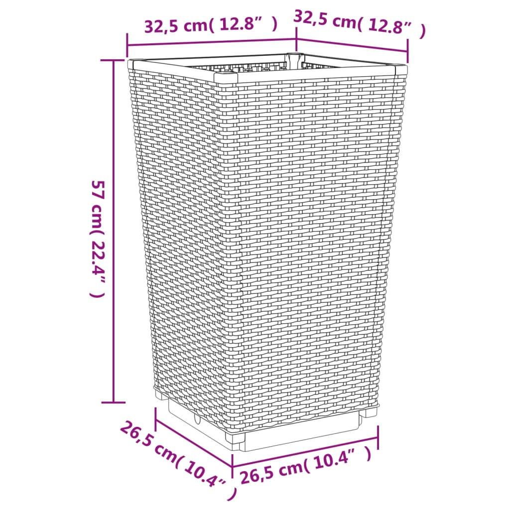 VidaXL Pflanzkübel polypropylen  