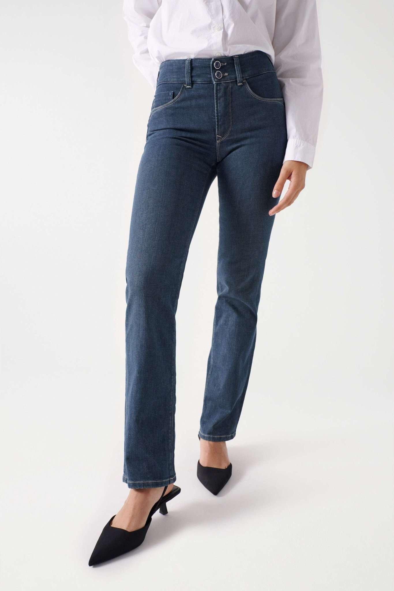 Image of Jeans Straight Leg Secret Straight Damen Blau Denim W33