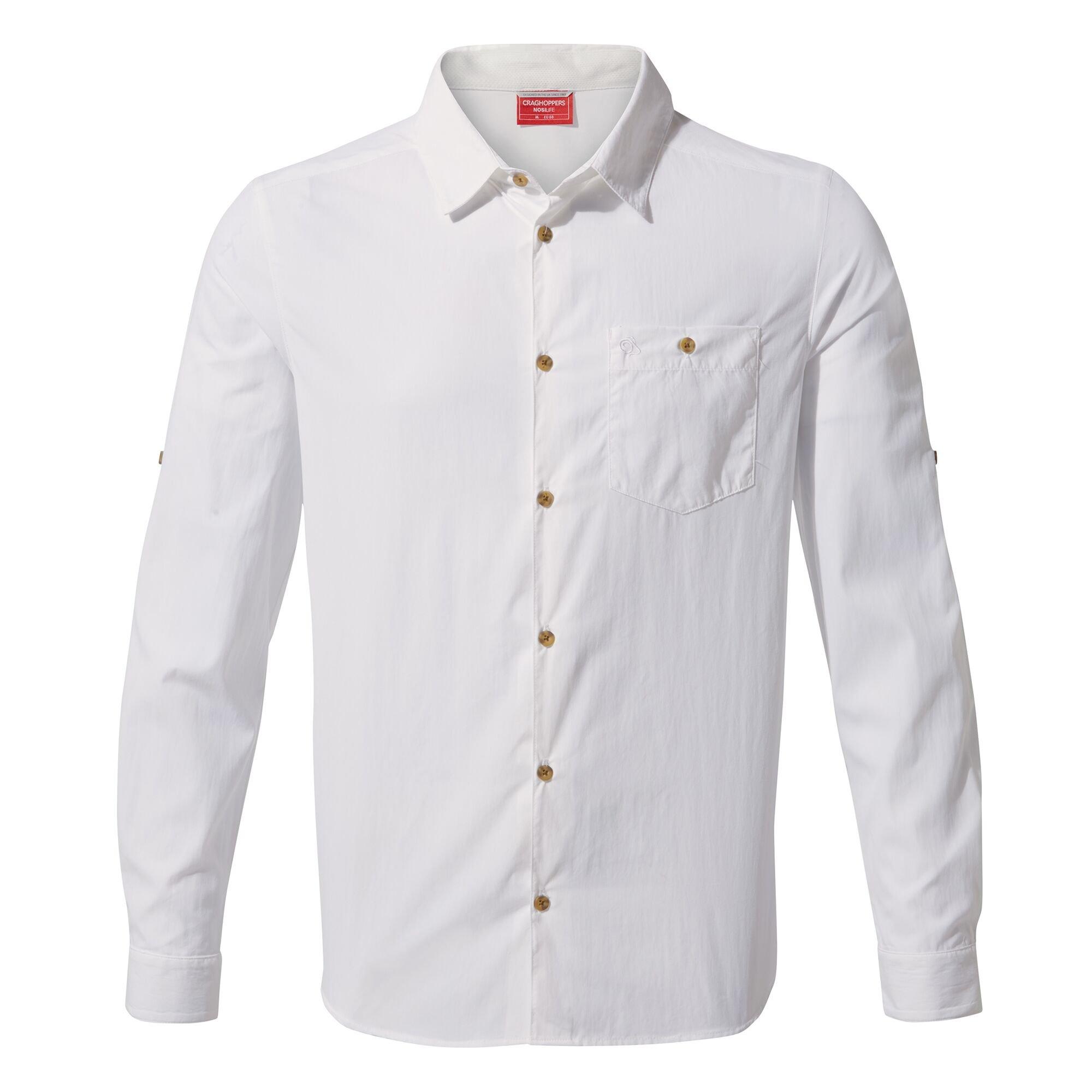 Image of Langarmhemd Nosilife Nuoro Herren Weiss XL