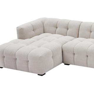 PASCAL MORABITO Ecksofa - Ecke links - melierter Stoff - Beige - DILOME von Pascal Morabito  