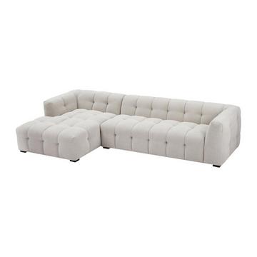 Ecksofa - Ecke links - melierter Stoff - Beige - DILOME von Pascal Morabito