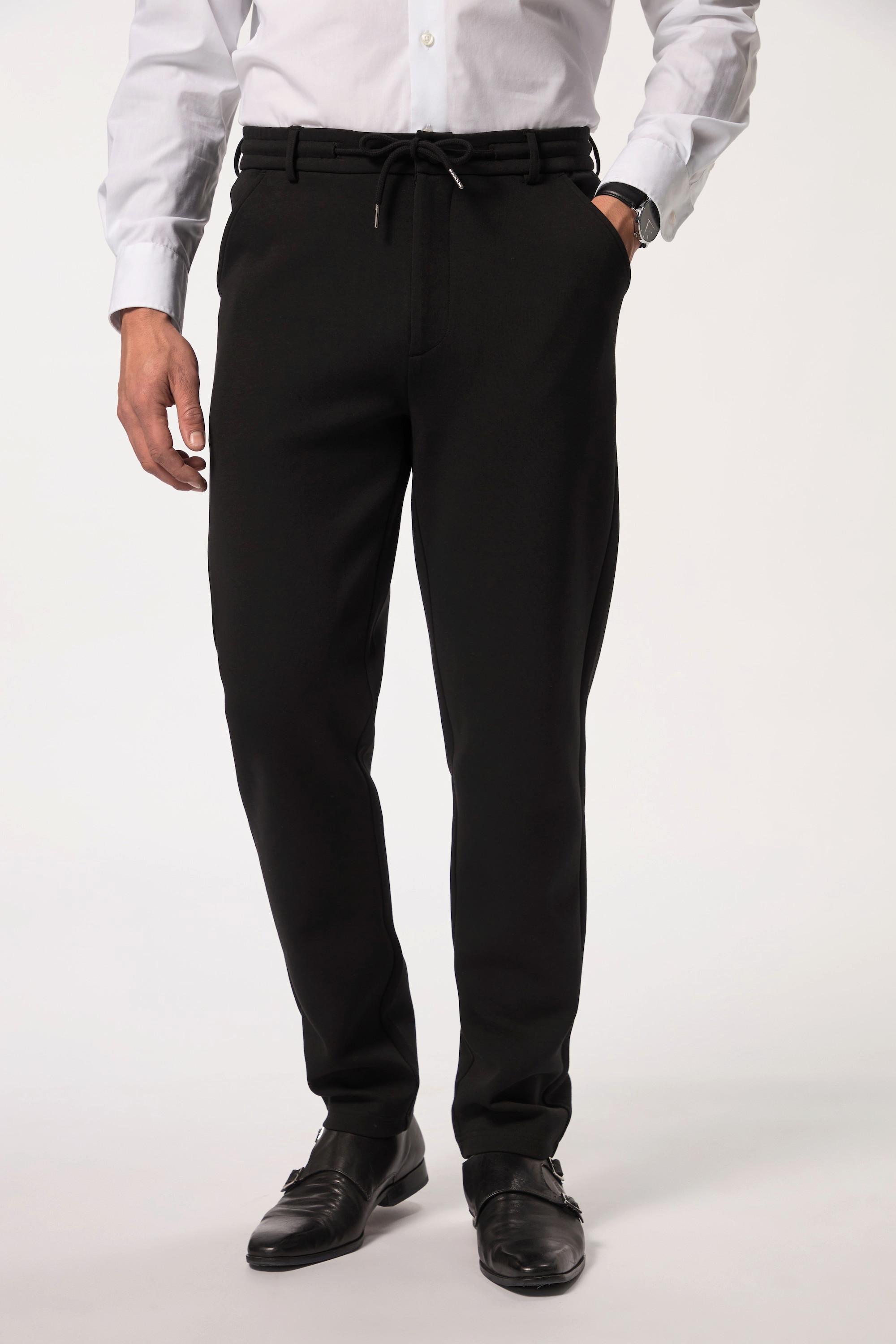 JP1880  Pantalon en jersey FLEXNAMIC®, collection Business. Chino à enfiler. Gamme modulaire NEW YORK noir 