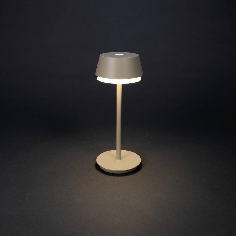 Konstsmide Lampe de table à LED USB de Lyon sable  