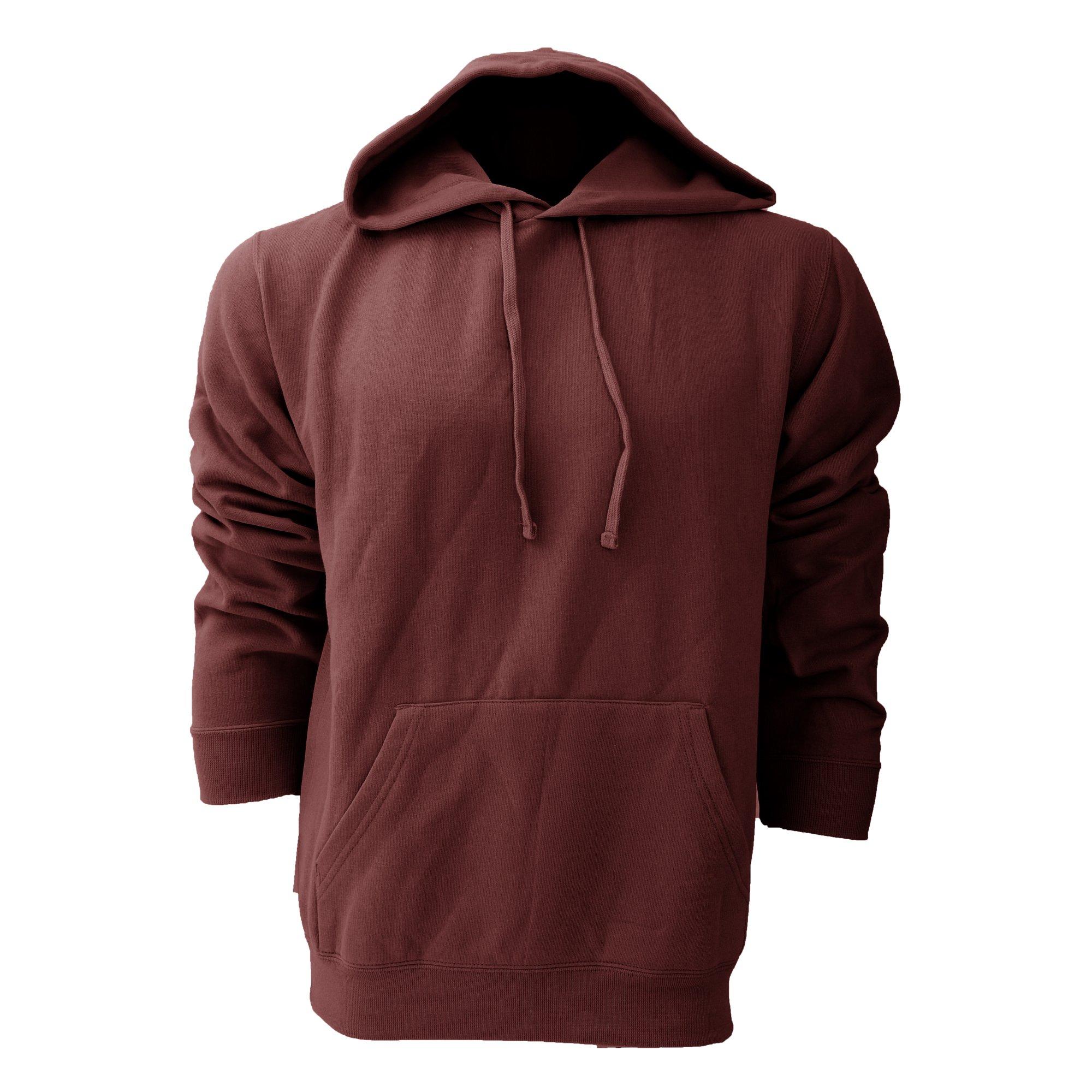 Image of Farbe T-shirt Hoodie Herren Weinrot M