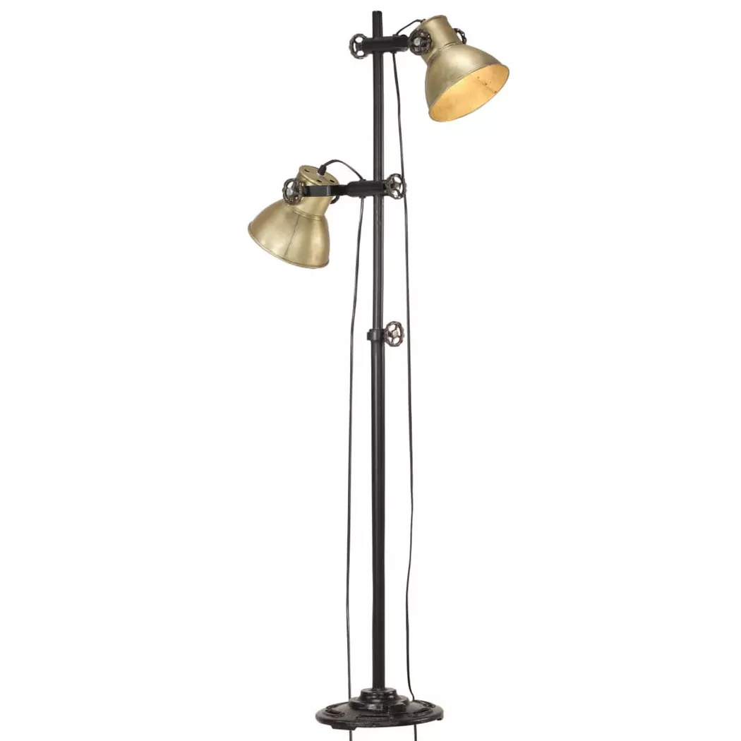 VidaXL – Stehlampe gusseisen, 60 cm, Gelbgold
