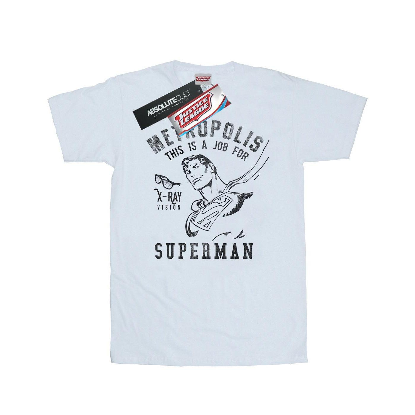 Image of Superman Xray Tshirt Damen Weiss L