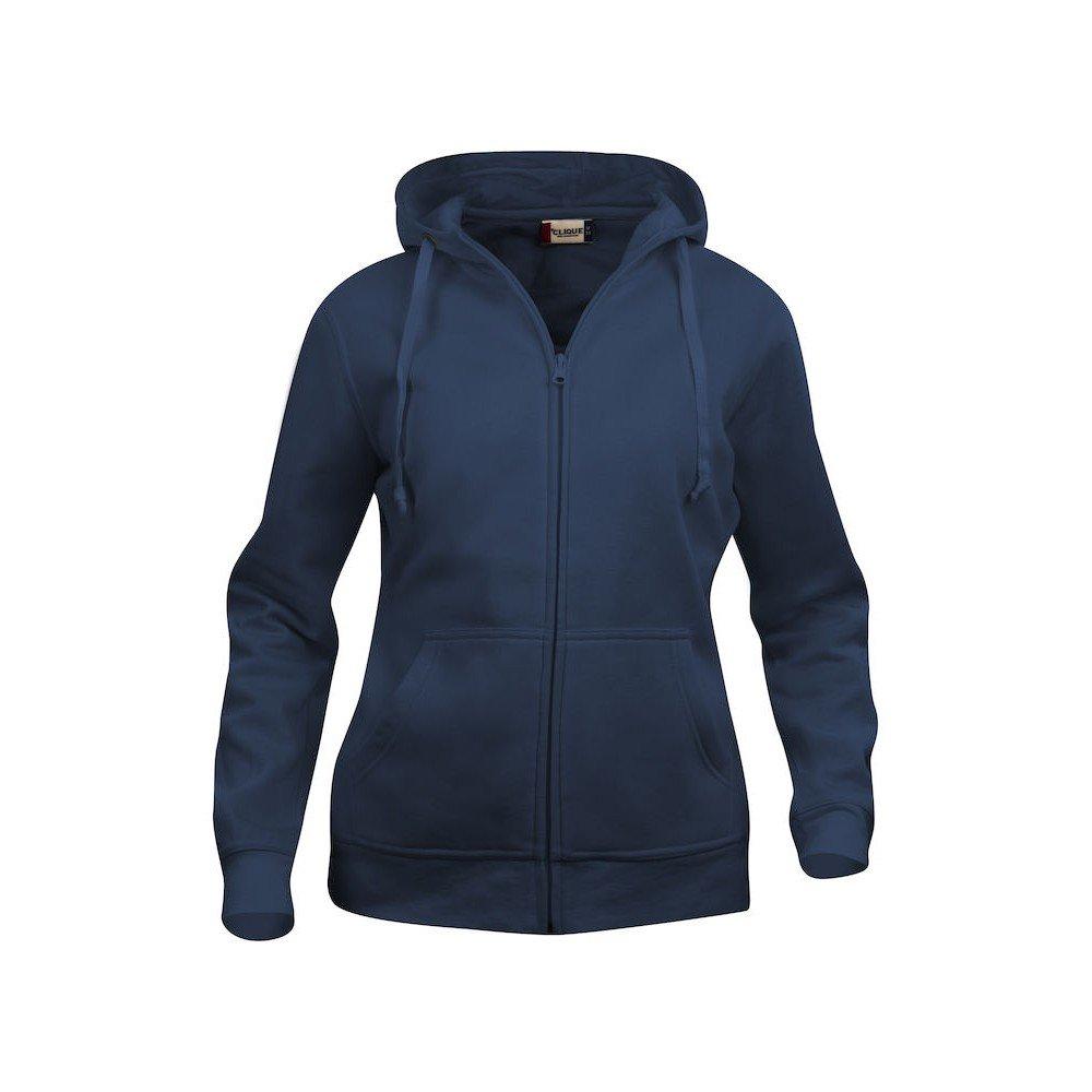 Image of Hoodie Mit Durchgehendem Reißverschluss Damen Marine S
