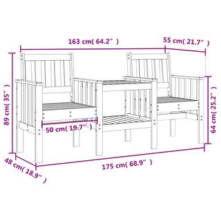 VidaXL panca da giardino Legno di pino  