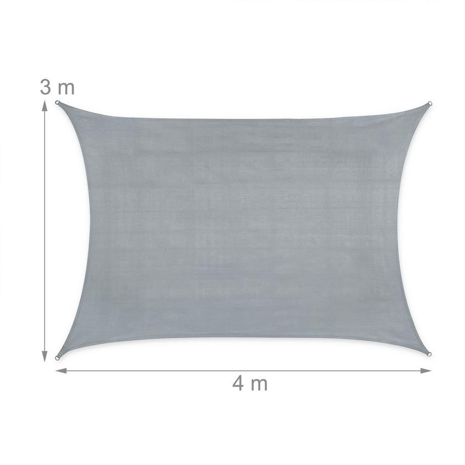 Northix Rechteckige Markise HDPE  