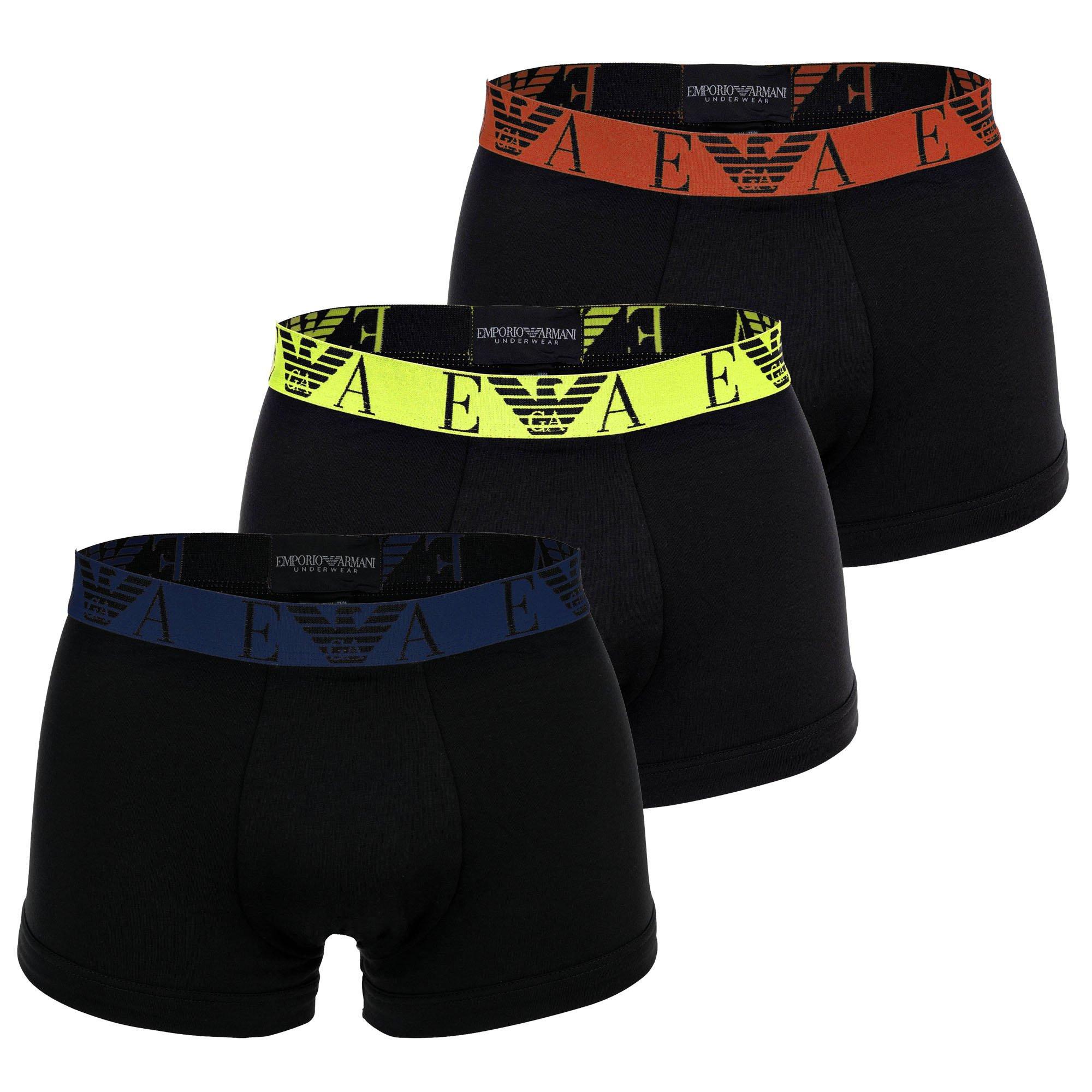 Image of Boxershort Figurbetont-bold Monogram Herren Schwarz S