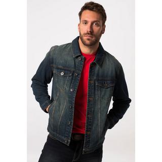 JP1880  Veste en jean. Poches poitrine et patte de boutonnage. Jusqu'au 8XL 