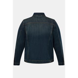 JP1880  Veste en jean. Poches poitrine et patte de boutonnage. Jusqu'au 8XL 