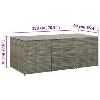 VidaXL Gartenbox poly-rattan  