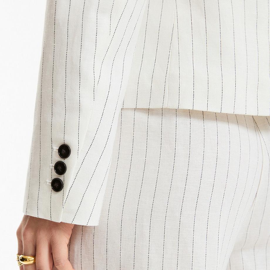 La Redoute Collections Blazer court cintré rayé  