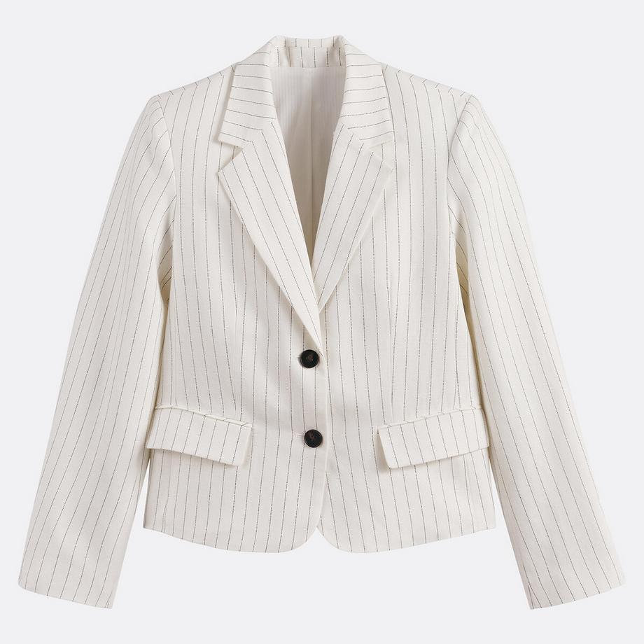 La Redoute Collections Blazer court cintré rayé  