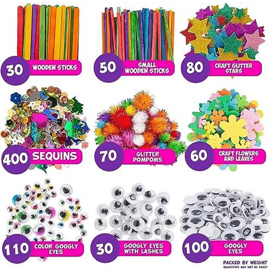 Activity-board  Stück Handwerk Set Kinder Kunst DIY Handwerk Fall, Handwerk für Kinder in Aufbewahrungstasche 