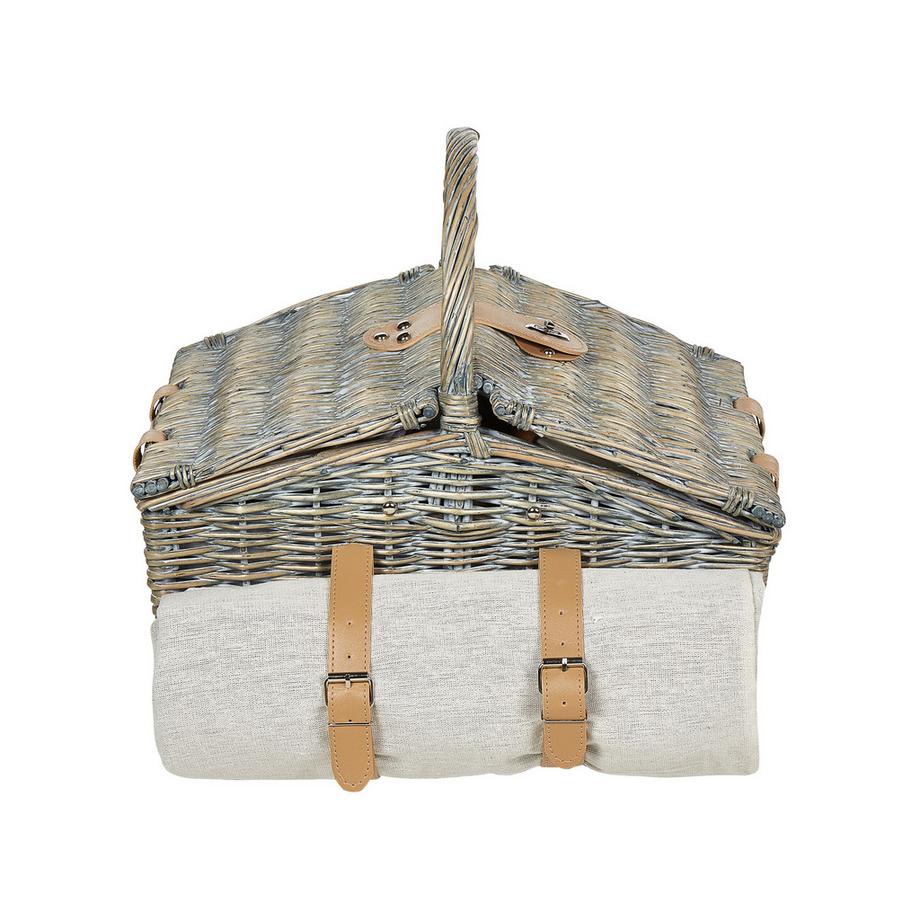 Beliani  Panier de pique-nique en Bois de saule Traditionnel CANELE 