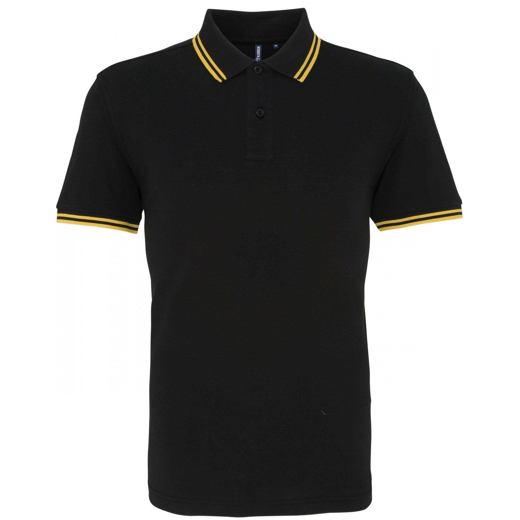 Image of Poloshirt, Kurzärmlig Herren Schwarz XL