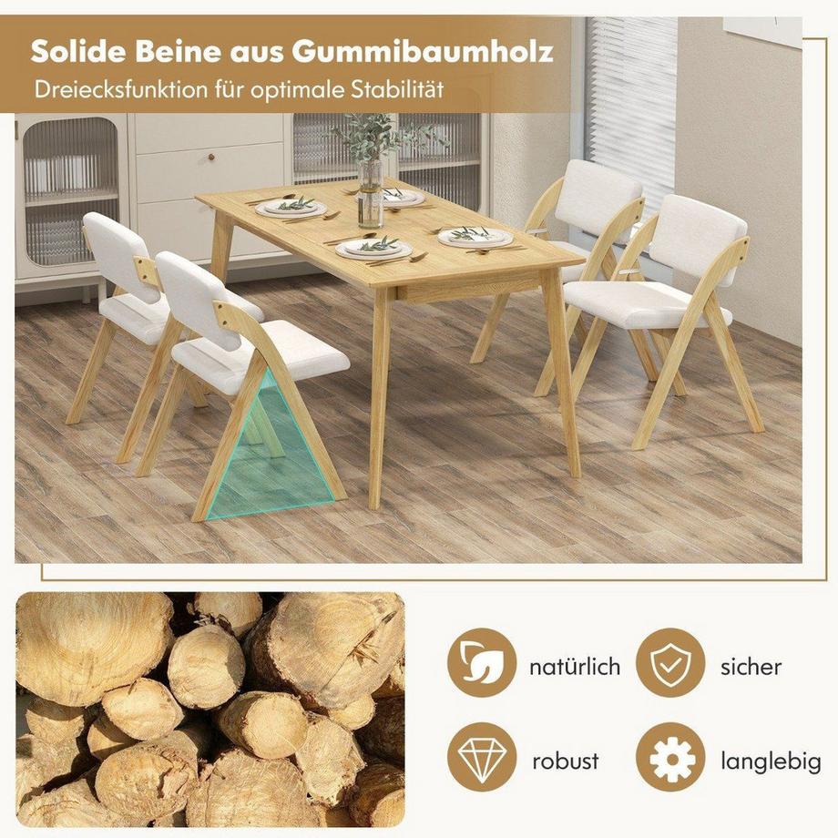 Northix Set di 2 sedie da pranzo pieghevoli  