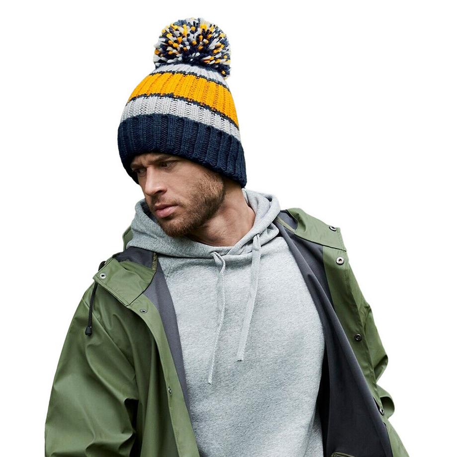 Beechfield Bonnet Hygge Rayé  