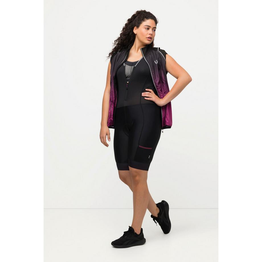 Ulla Popken Pantaloncini Ciclismo Imbottitura Seduta Bretelle Mesh Scollo V  