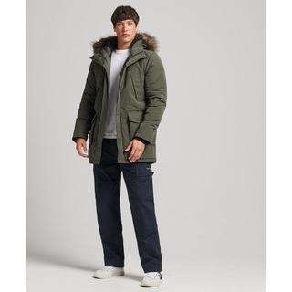 Superdry  parka con cappuccio e pelliccia sintetica everest 