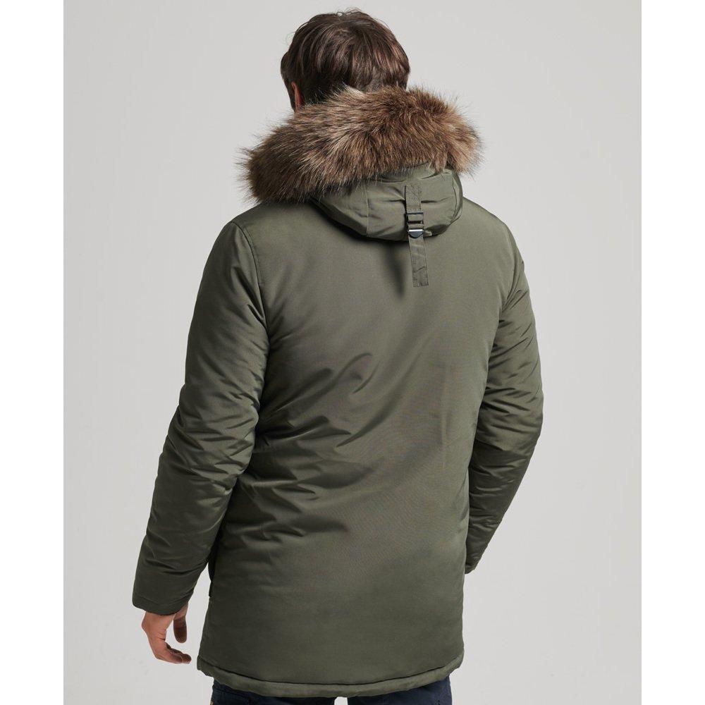 Superdry  parka con cappuccio e pelliccia sintetica everest 