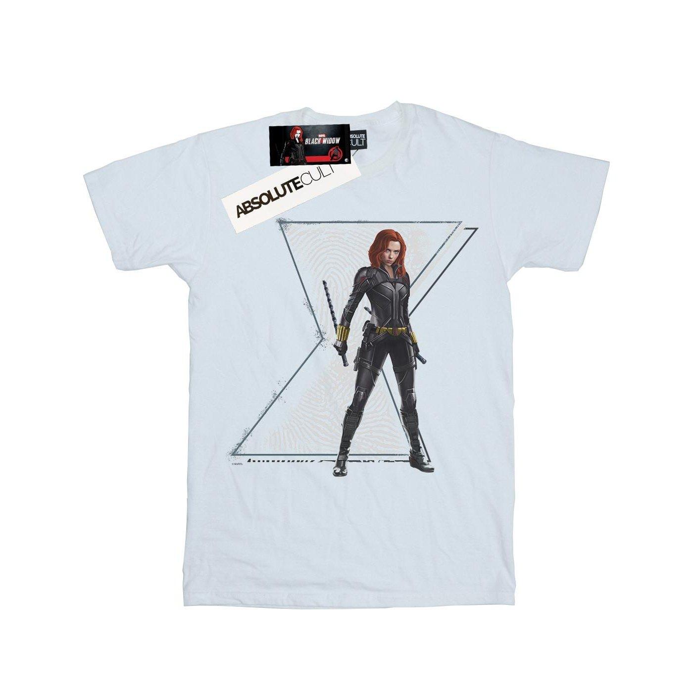 Image of Black Widow Movie Natasha Logo Tshirt Damen Weiss L