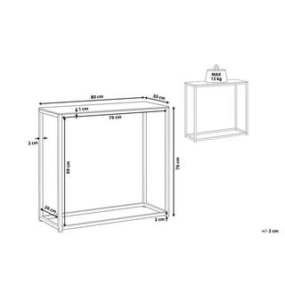 Beliani Console en Verre de sécurité Moderne DELANO  