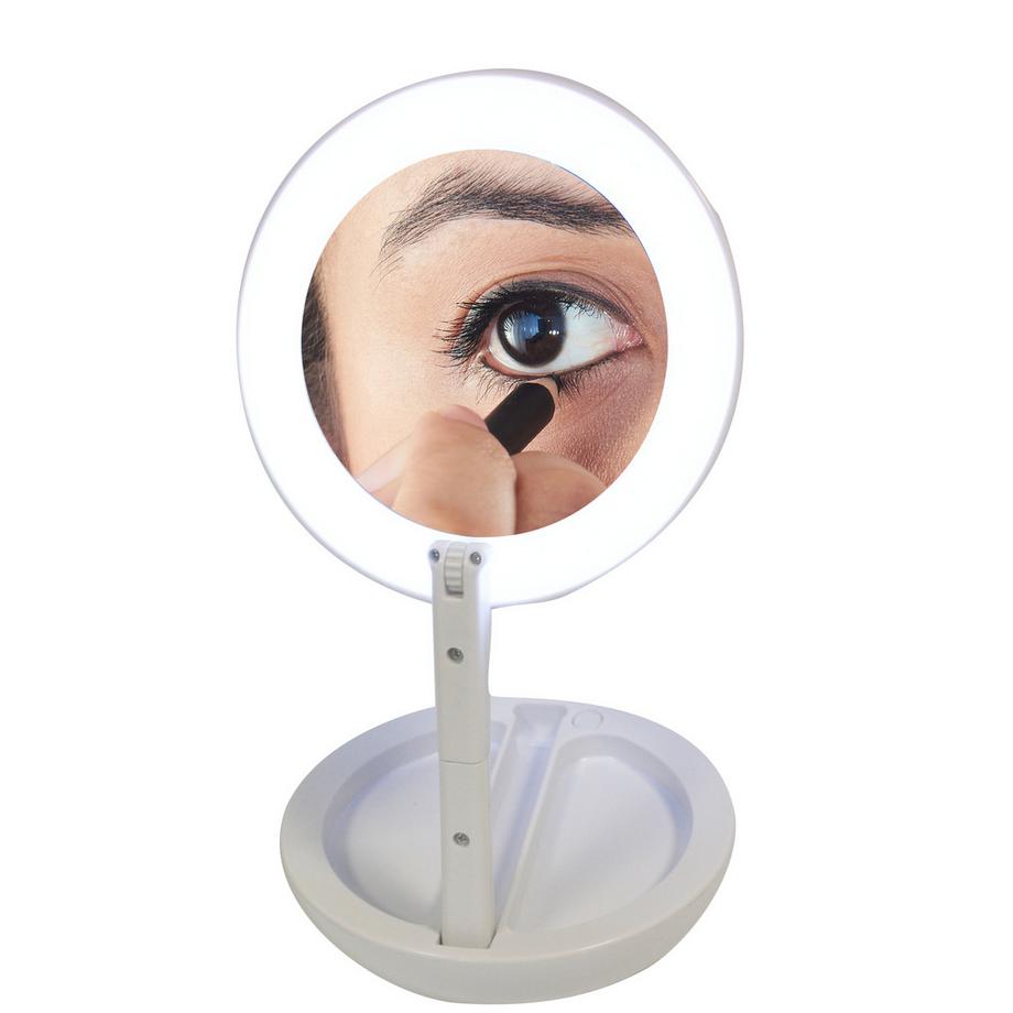 STARLYF LIGHTED FOLDING MIRROR - Miroir cosmétique pliable avec éclairage LED  