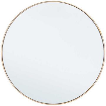 Specchio Nucleos tondo con cornice Oro 60x60
